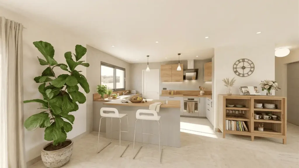 Plain-pied en U avec piscine et cuisine d'été - Confort et Harmonie à Narbonne